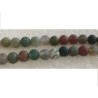 Agate Indienne 6mm dépolie x15