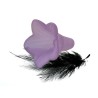 Fleur lucite 22x20mm Violet x1