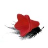 Fleur lucite 22x20mm Rouge x1
