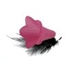 Fleur lucite 22x20mm Framboise x1