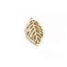 Pendentif feuille charme 46x27mm x1