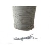 Cordon ciré tressé Gris 1mm X 3 Mètres