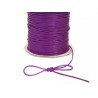 Cordon ciré tressé pourpre 1mm X 3 Mètres