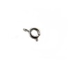 Fermoir à ressort en Laiton platine 6 mm x1  ou par 15 