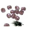 Facettes 4mm Amethyst silver lined x 50
