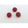 Perle-de -Verre-Rouge-à reflets-16mm x1