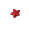 Etoile de mer Howlite imitation 18mm Rouge X1