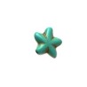 Etoile de mer Howlite imitation 18mm Turquoise X1