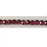 Grenat facetté 2.5mm rouge 