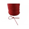Cordon ciré tressé rouge 1mm X 3 Mètres
