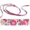 Cordon tissu liberty Betsy Bougainvillée x 20cm