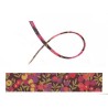 Cordon tissu liberty Wiltshire pourpre x 20cm