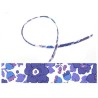 Cordon tissu liberty Betsy bleu x 20cm