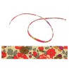 Cordon tissu liberty Betsy rouge x 20cm