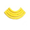 Rondelle Heishi 6x1mm pâte polymère citron jaune x46cm