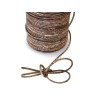 Cordon cuir 2mm vintage brun x1M