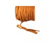 CORDON en SOIE HABOTAI Roulottée 5mm CAMEL x  0,50 M