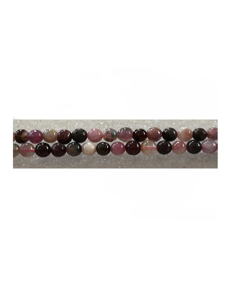 perles en tourmaline 4-5mm couleurs mélangées