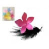 Fleur lucite tiaré 26mm fuchsia x1