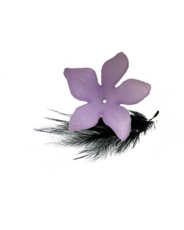 Fleur lucite tiaré 26mm violet x1
