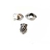 Passant tête de lion 12x8mm trou 5mm argenté