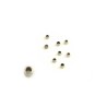Perles à écraser 2mm trou 1mm inox X 20