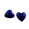 Coeur verre 23-27mm bleu x1