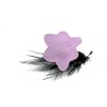 Fleur lucite 22x20mm lilas x1