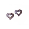 Pendentif coeur coco 33mm naturel x 1