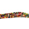Perles Heishi howlite 4x2mm multicolore x demi rang