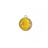 Pendentif 23mm constellations émail jaunex1