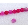 Agate rose facettée 4mm x20