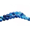 Agate 8mm bleu-marin mix X10