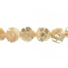 Fleur en nacre 10mm beige X 1