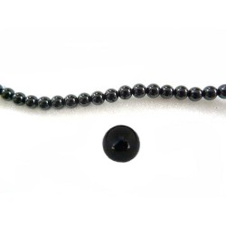 Perles Agates noires 2mm par 20