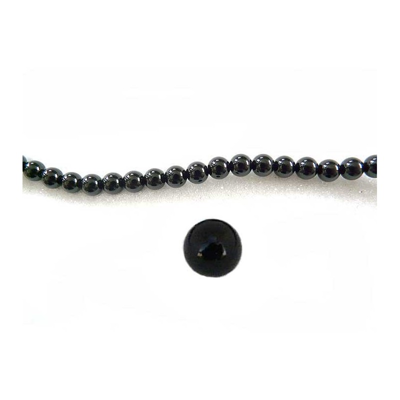 Perles Agates noires 2mm par 20