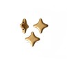 Perle verre Star Beads 11x11mm Gold mat x1
