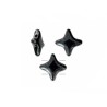 Perle verre Star Beads 11x11mm jet hematite x1