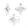 Perle verre Star Beads 11x11mm crystal x1