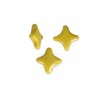 Perle verre Star Beads 11x11mm opaque jaune ceramic look x1