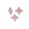 Perle verre Star Beads 11x11mm op lt rose ceramic look x1