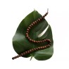 Perle bois de Santal 8mm brun cuivré X 10