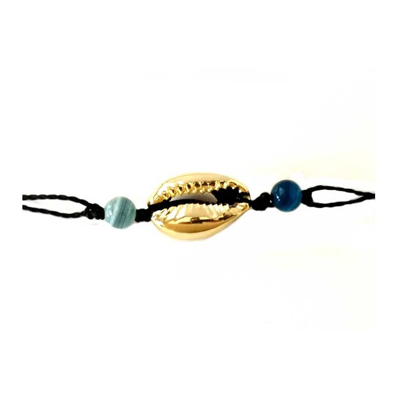 coquillage cauri 21x14 doré X1