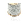 Fil nylon tressé 0,8mm argenté x 3 Mètres