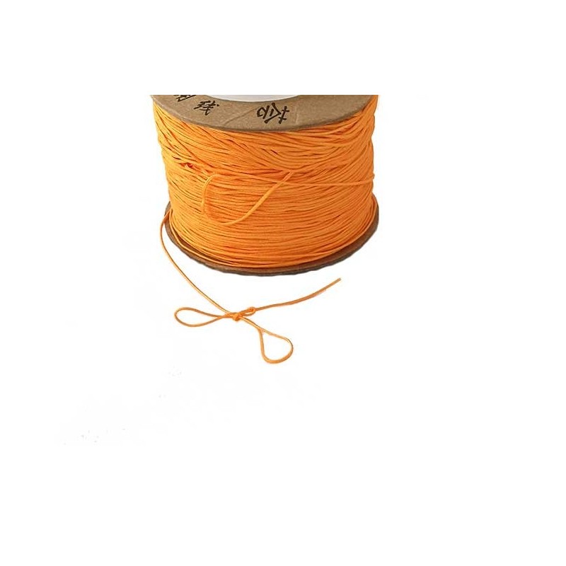 Fil nylon tressé 0,8mm orange X 3 Mètres