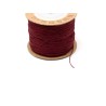 Fil nylon tressé 0,8mm bordeaux X 3 Mètres