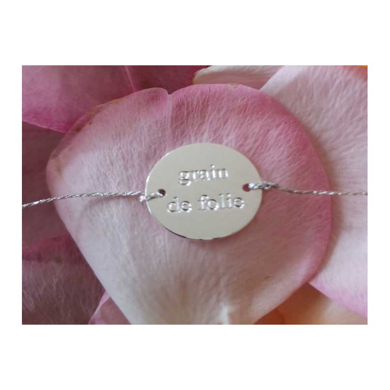 Intercalaire grain de folie 15mm argenté x1