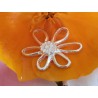 Intercalaire marguerite 20mm argenté x1
