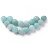 Amazonite 8mm  bleu  X 10