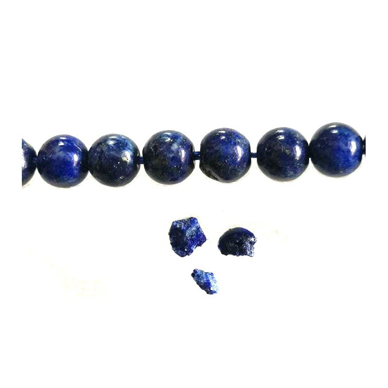 Lapis-lazuli 6mm lisse gradée AAA X 6 perles